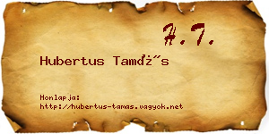 Hubertus Tamás névjegykártya